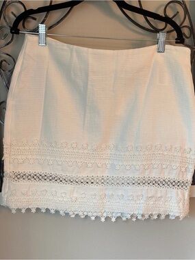 H&M White Mini Skirt -